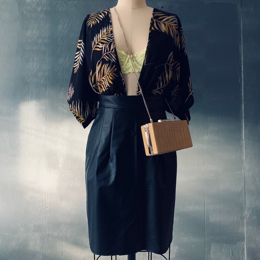Printed kimono